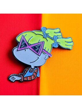 RUGRATS Angelica Pickles Nickelodeon Lapel Backpack Enamel Pin NEW